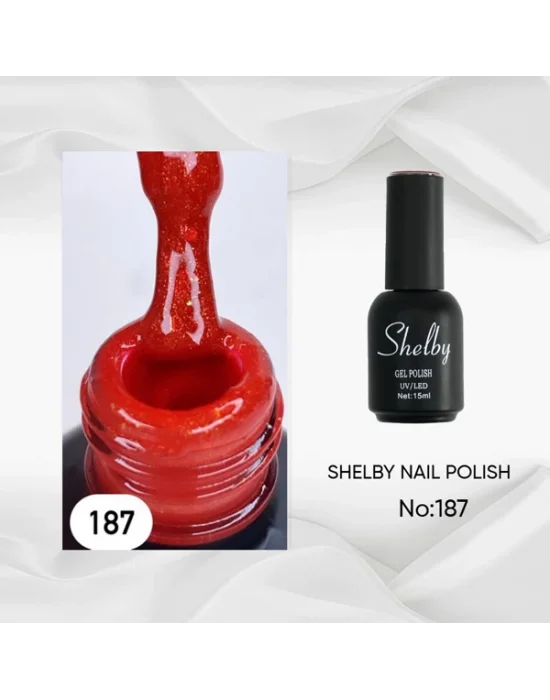 SHELBY 15 ML.187 SİMLİ PEMBE TONU KALICI OJE