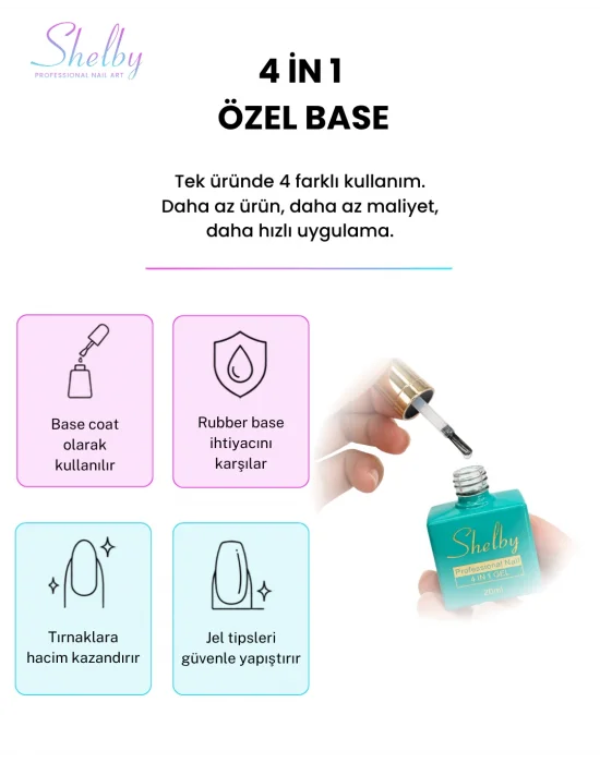 SHELBY  4 in 1 - 20ML. ÖZEL GEL