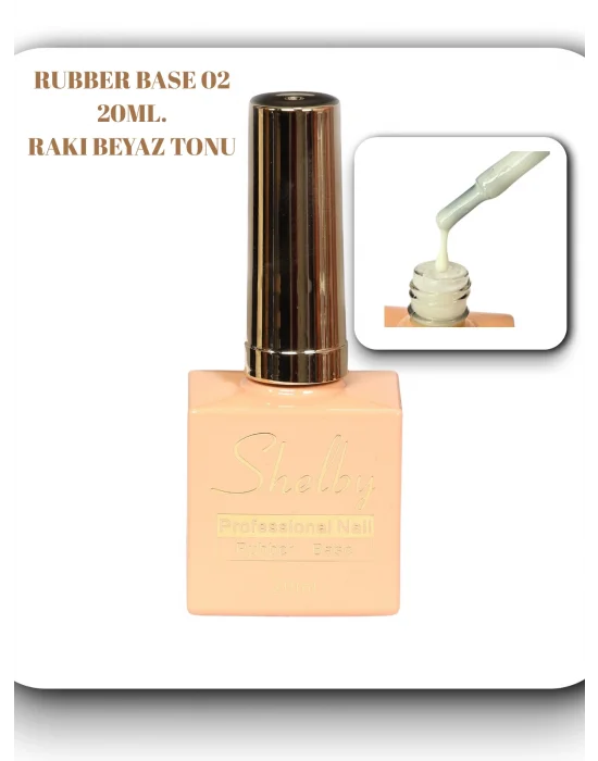 SHELBY RUBBER GEL BASE 20 ML.002 RAKI BEYAZ