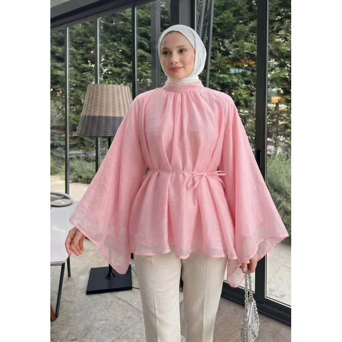 Büzgülü Reglan Kol Tunik