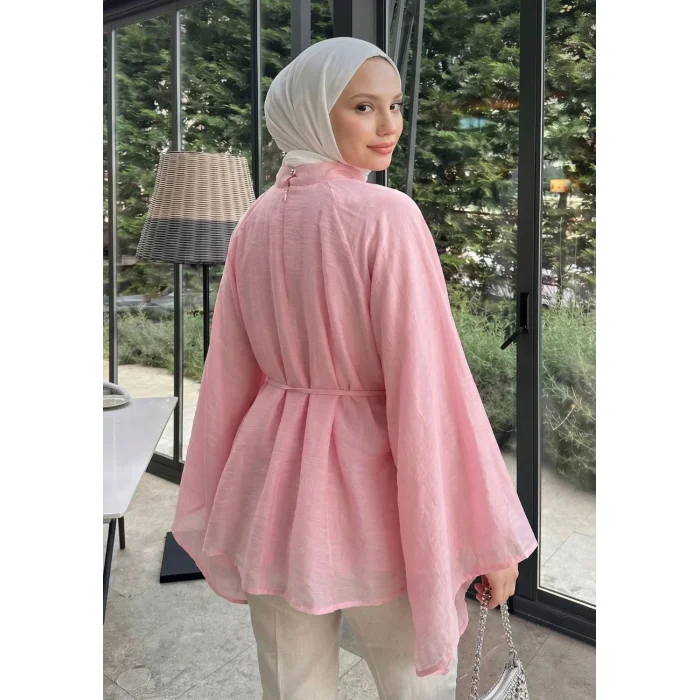 Büzgülü Reglan Kol Tunik
