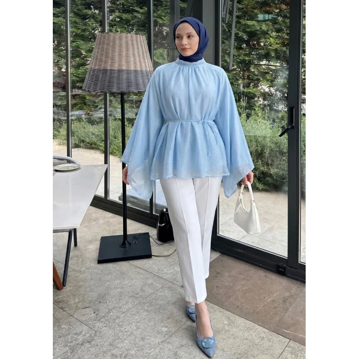 Büzgülü Reglan Kol Tunik