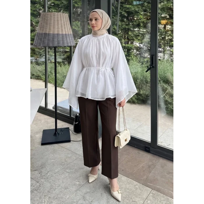 Büzgülü Reglan Kol Tunik