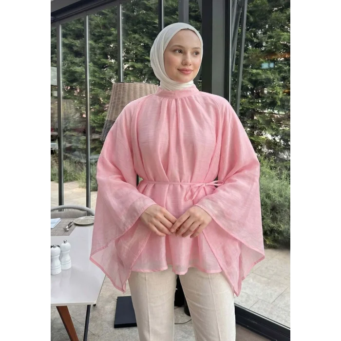 Büzgülü Reglan Kol Tunik