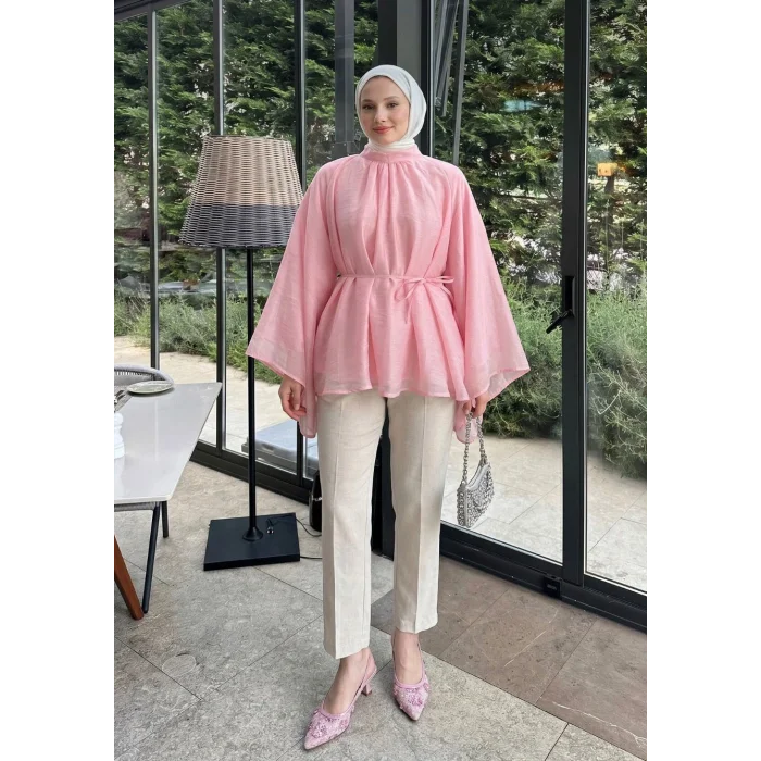 Büzgülü Reglan Kol Tunik