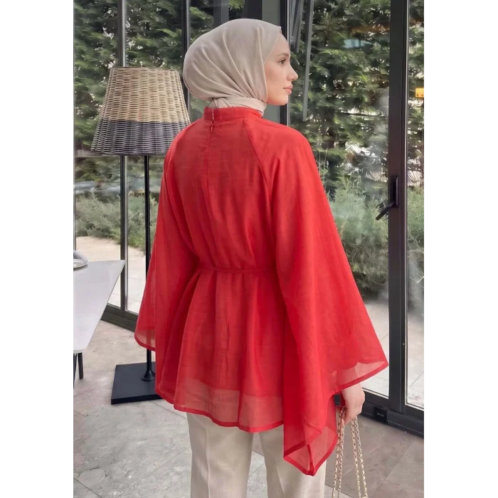 Büzgülü Reglan Kol Tunik