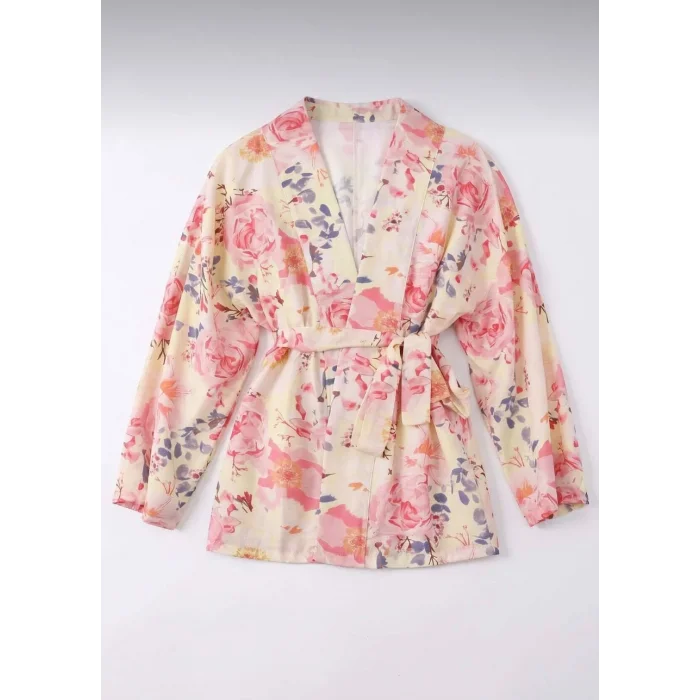 Çiçek Desenli Kimono