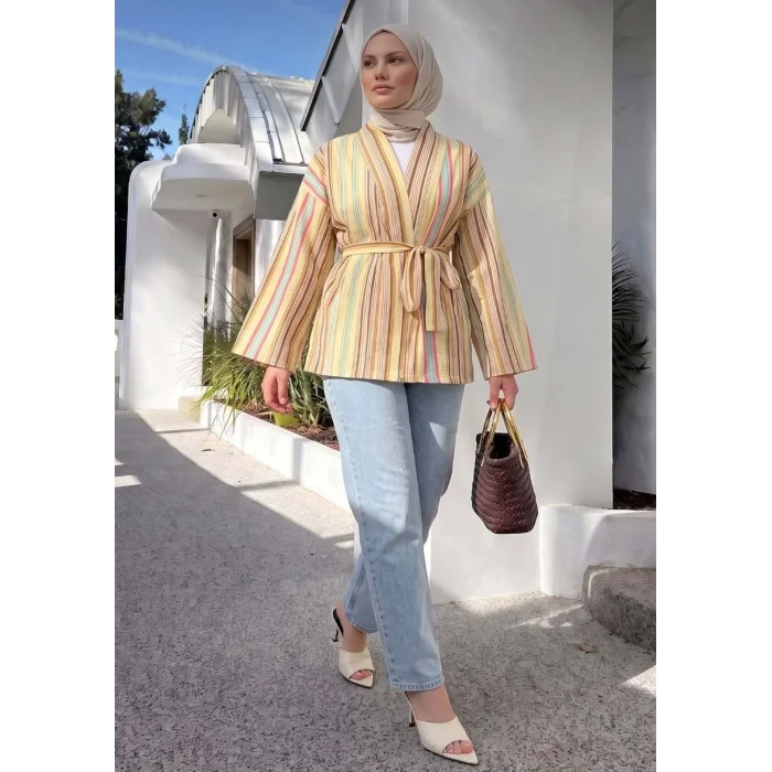 Çizgili Kimono