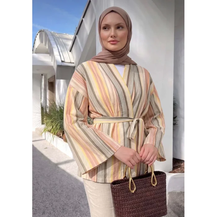 Çizgili Kimono