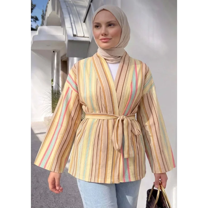 Çizgili Kimono