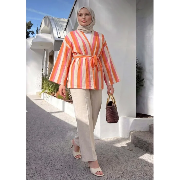 Çizgili Kimono