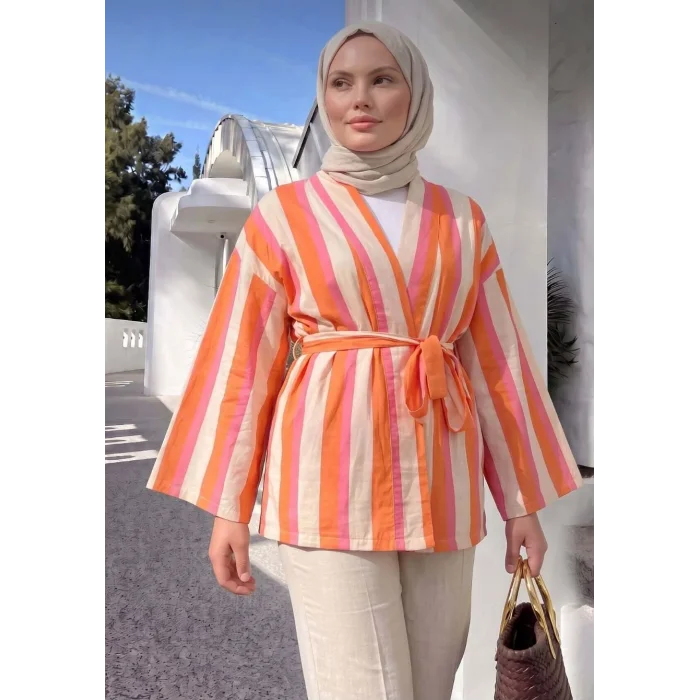 Çizgili Kimono