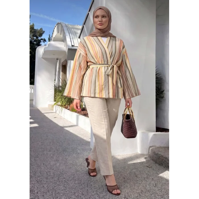 Çizgili Kimono