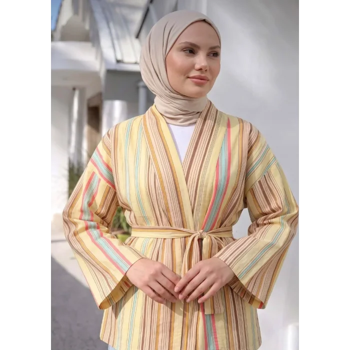 Çizgili Kimono