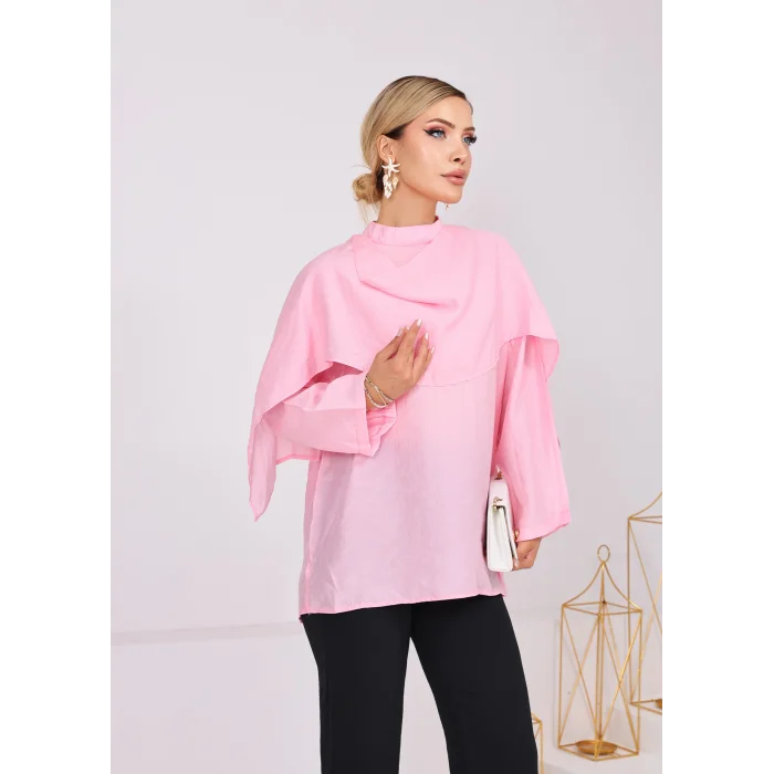 Pelerin Detaylı Tunik