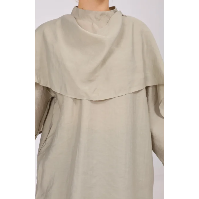 Pelerin Detaylı Tunik