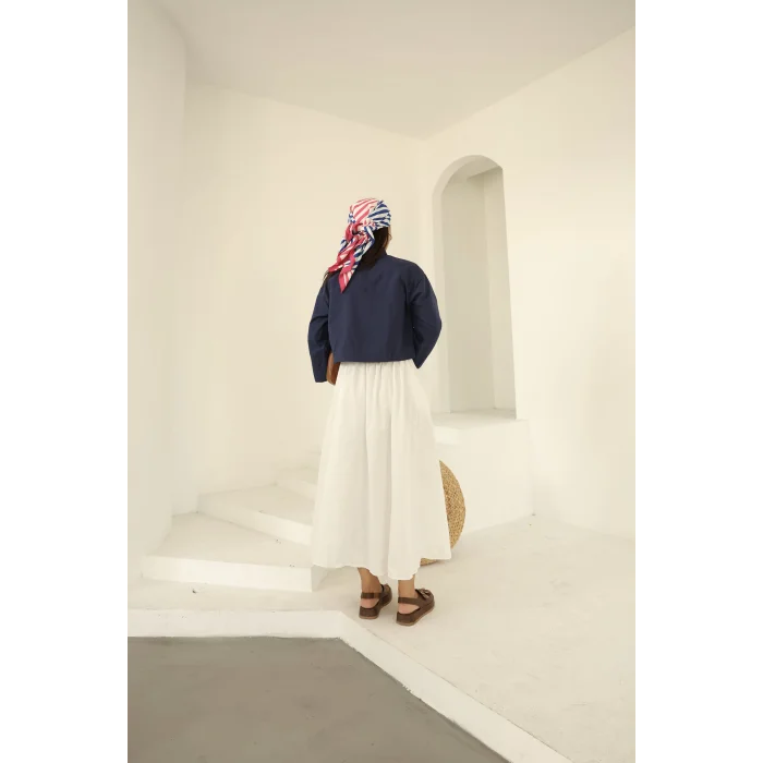 Poplin Basic Gömlek Lacivert