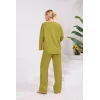 Bağlama Detaylı Kimono Pantolon Takım