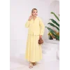 V Yaka Poplin Gömlek-Etek Takım