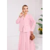 V Yaka Poplin Gömlek-Etek Takım