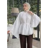 Büzgülü Reglan Kol Tunik