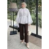 Büzgülü Reglan Kol Tunik