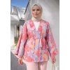 Çiçek Desenli Kimono