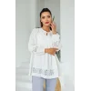Dantel Detaylı Tunik Beyaz