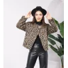 Leopar Kaşe Ceket