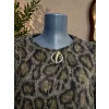 Leopar Kaşe Ceket