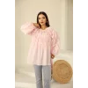 Papatyalı Flower Tunik Pembe