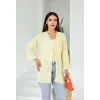 Sarmal Desen Uzun Kimono Limon