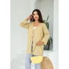 Sarmal Desen Uzun Kimono Camel