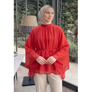 Büzgülü Reglan Kol Tunik