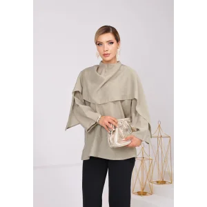 Pelerin Detaylı Tunik