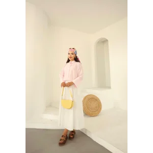 Poplin Basic Gömlek Pembe