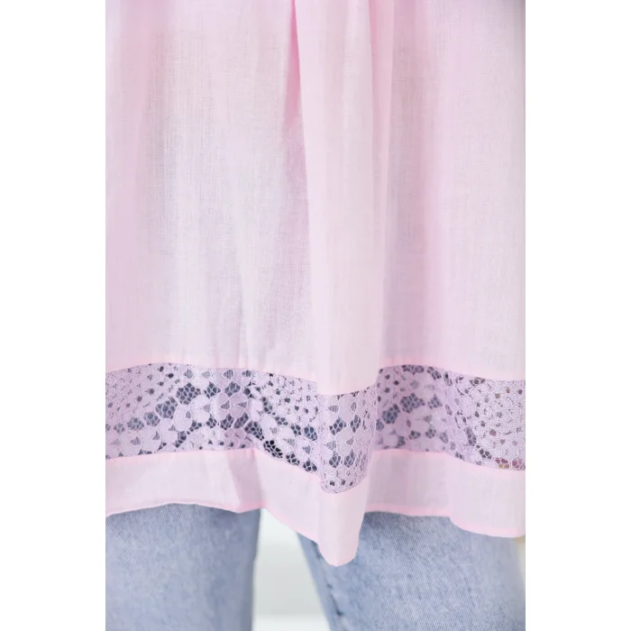 Dantel Detaylı Tunik Pembe