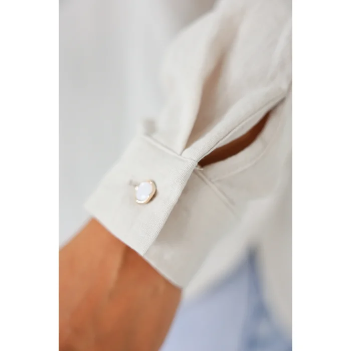 Önü Dantel Detaylı Gömlek