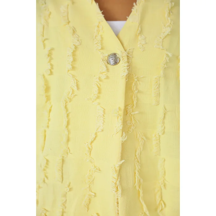 Saçaklı Kimono Limon