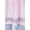 Dantel Detaylı Tunik Pembe