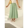 Poplin Etek Su Yeşili