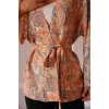 Şal Desen Kuşaklı Kimono