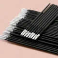 100 Adet Uzun Micro Brush Seti - Çok Amaçlı Makyaj, Kirpik Lifting, Kaş Laminasyonu, Tırnak Tasarım, Elektronik Detay Temizlik Fırçası