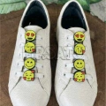 Aşk Emojili Ayakkabı Bağcığı Charmları (1 Çift) - Beyaz Bağcıklı ve 4 Farklı Emoji Modeli (SetA)