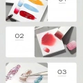Nail-Art karıştırma kağıdı, çift taraflı, suya dayanıklı, tek kullanımlık boya karıştırma kağıdı 50 yaprak