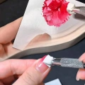 Nail-Art karıştırma kağıdı, çift taraflı, suya dayanıklı, tek kullanımlık boya karıştırma kağıdı 50 yaprak
