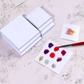 Nail-Art karıştırma kağıdı, çift taraflı, suya dayanıklı, tek kullanımlık boya karıştırma kağıdı 50 yaprak