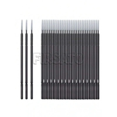 100 Adet Uzun Micro Brush Seti - Çok Amaçlı Makyaj, Kirpik Lifting, Kaş Laminasyonu, Tırnak Tasarım, Elektronik Detay Temizlik Fırçası