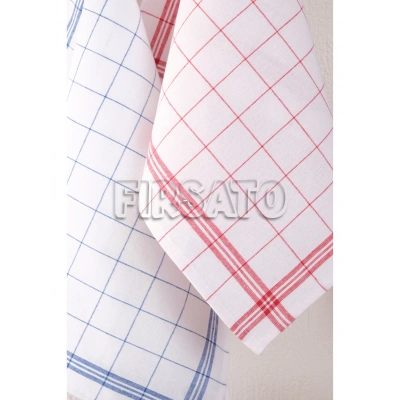 10lu Çizgili Kare Desen, 50x70cm, Alman peçetesi | Beslenme Örtüsü | Mutfak Havlusu | Kurulama Bezi