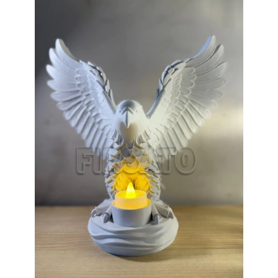 Kartal Ruh Heykeli (Beyaz)